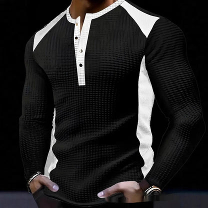 ✨ Sweatshirt Masculina Jacquard – Estilo Moderno e Conforto Diário