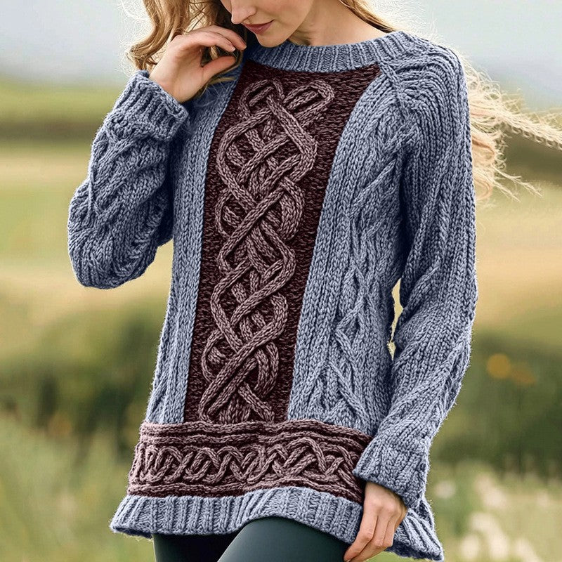 Blusa casual, elegante e personalizada com gola redonda, Efeito 3D – Estilo Coreano/Japonês