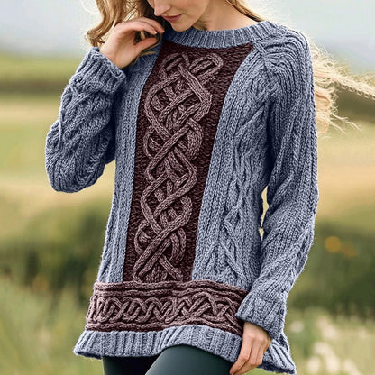 Blusa casual, elegante e personalizada com gola redonda, Efeito 3D – Estilo Coreano/Japonês